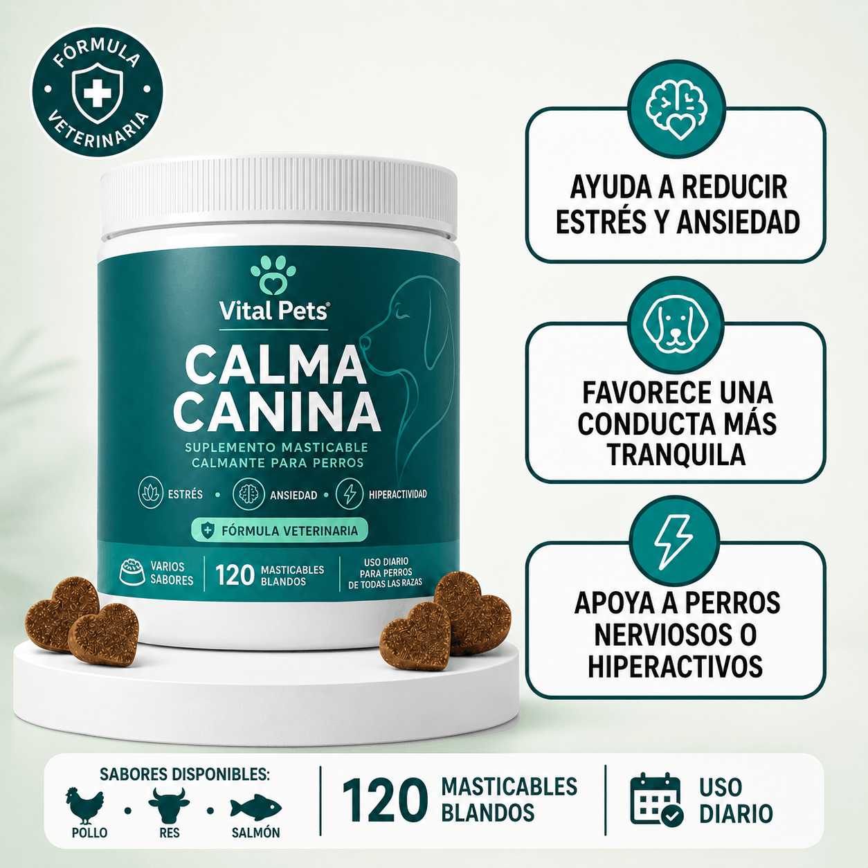 CALMA CANINA | Apoyo para Ansiedad, Estrés e Hiperactividad