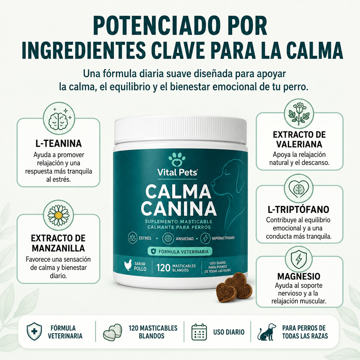 CALMA CANINA | Apoyo para Ansiedad, Estrés e Hiperactividad