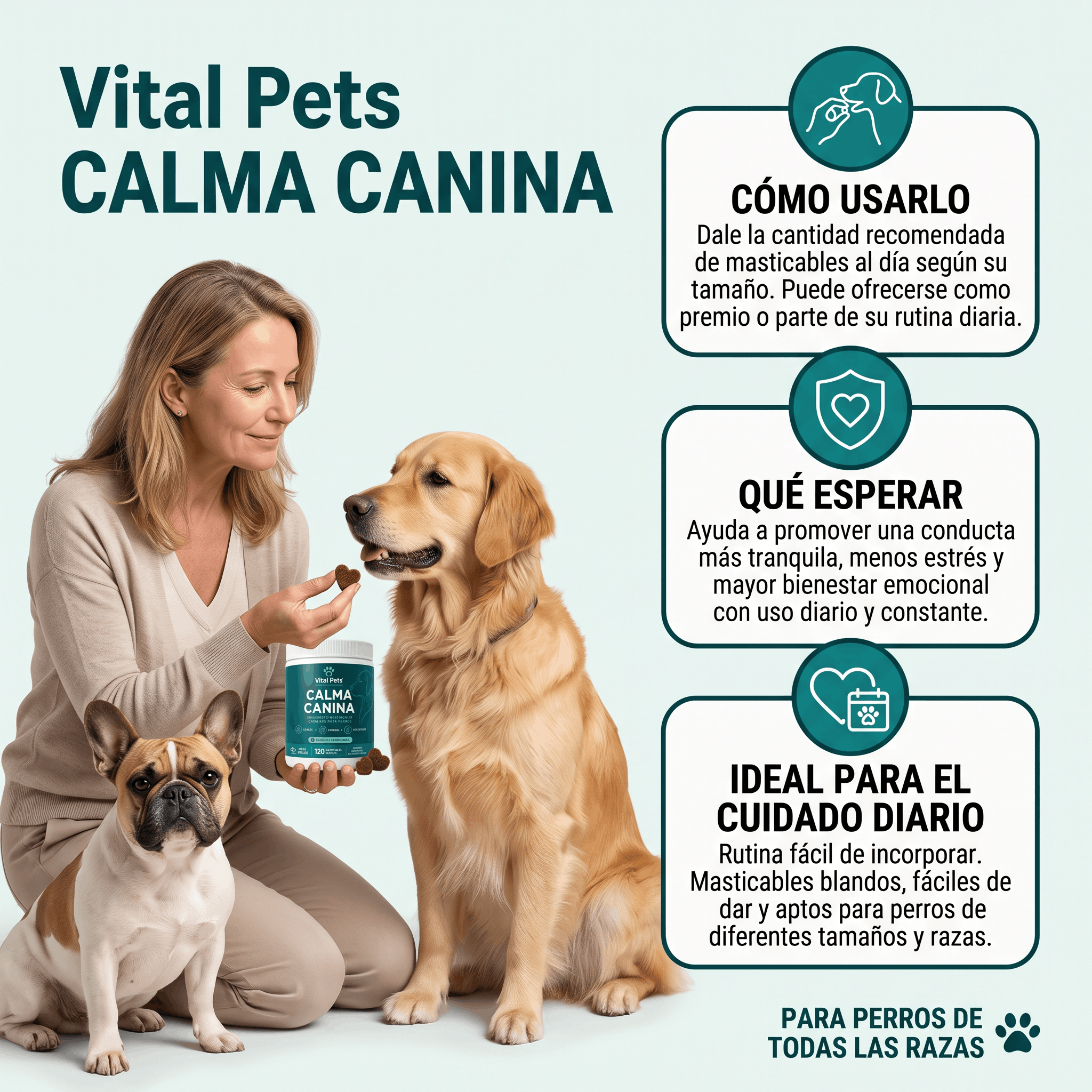 CALMA CANINA | Apoyo para Ansiedad, Estrés e Hiperactividad