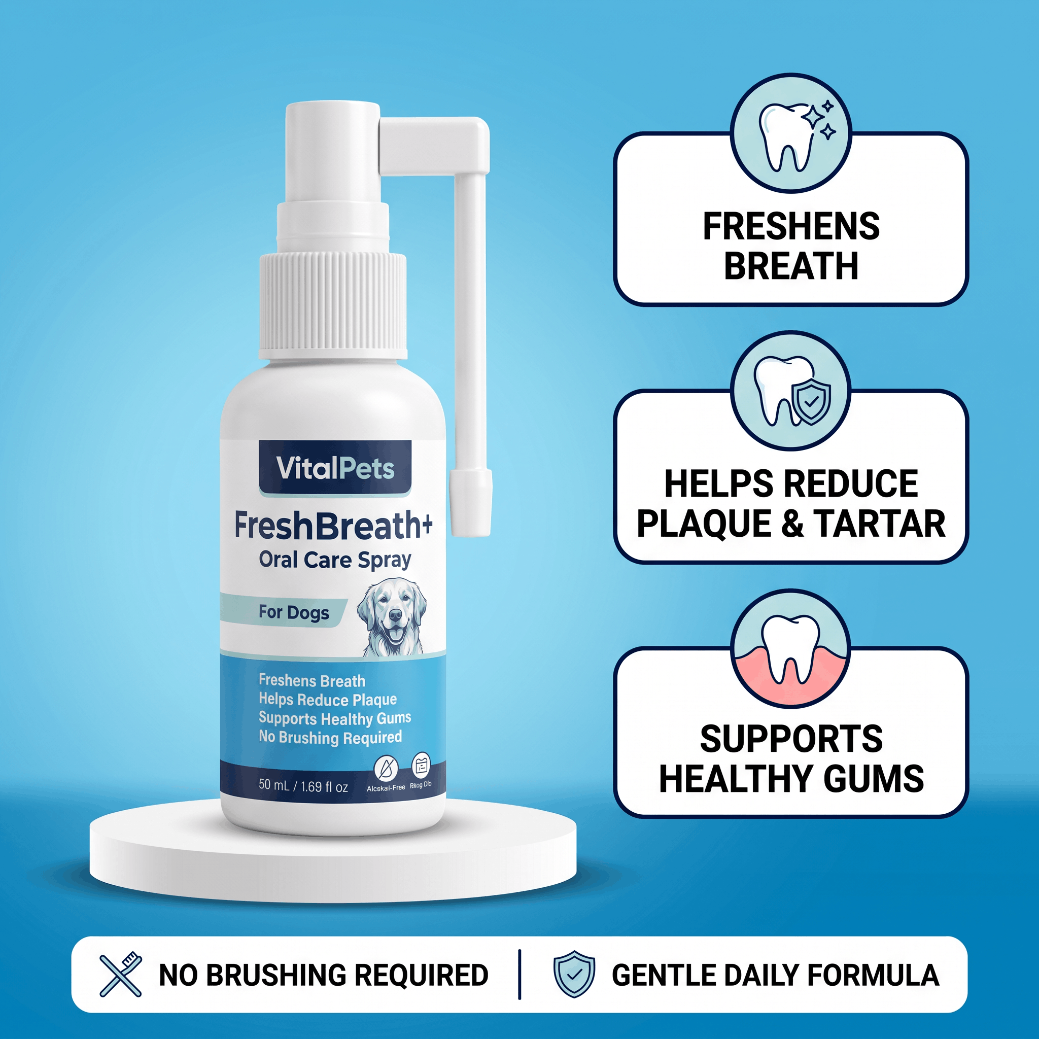 VitalPets Oral Care | Fresh Breath. Cleaner Teeth. No Brushing.